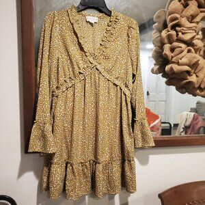 🌸 Loveriche Yellow/Orange Dress Size S